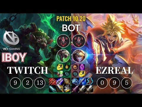 VG iBoy Twitch vs Ezreal Bot - KR Patch 10.20