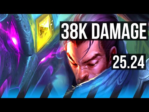 NOCTURNE vs YASUO (MID) | 38K damage | KR Master | 25.24