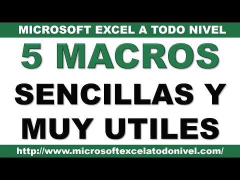 5 Macros sencillas y muy útiles en Excel