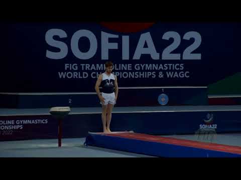 DURIEZ Axel (FRA) M - 2022 Trampoline Worlds, Sofia (BUL) - Q Tumbling Exercise 1