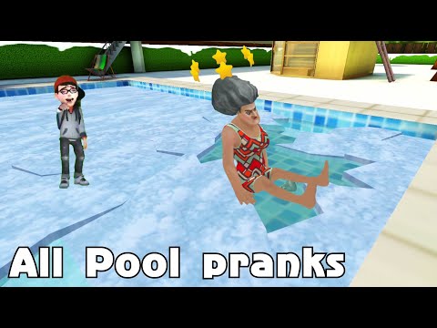 Scary Teacher 3d Vs Prankster 3D   All Pool Pranks