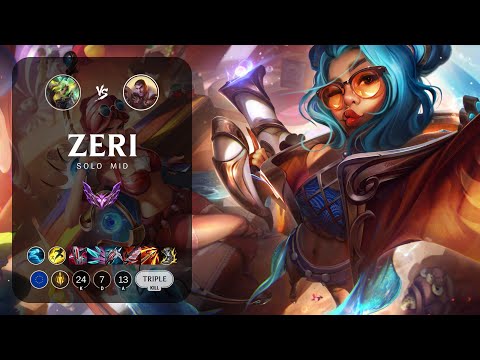 Zeri Mid vs Jayce - EUW Master Patch 13.7