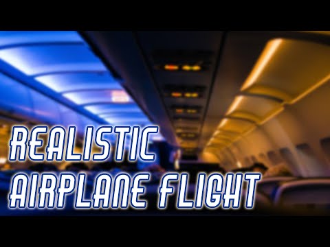 Airplane Flight Ambience ✈ | ASMR | Realistic Cabin White Noise, Flight Attendant, Passengers