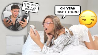 CALLING MY BOYFRIENDS PHONE WHILE MOANING!! *he went crazy* video