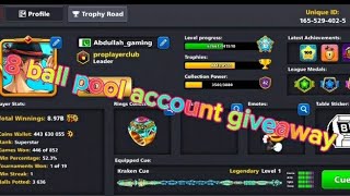 8 ball pool free account giveaway 500subsriber