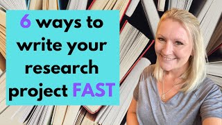 How To Write A Research Project Fast | Write Your Dissertation Fast