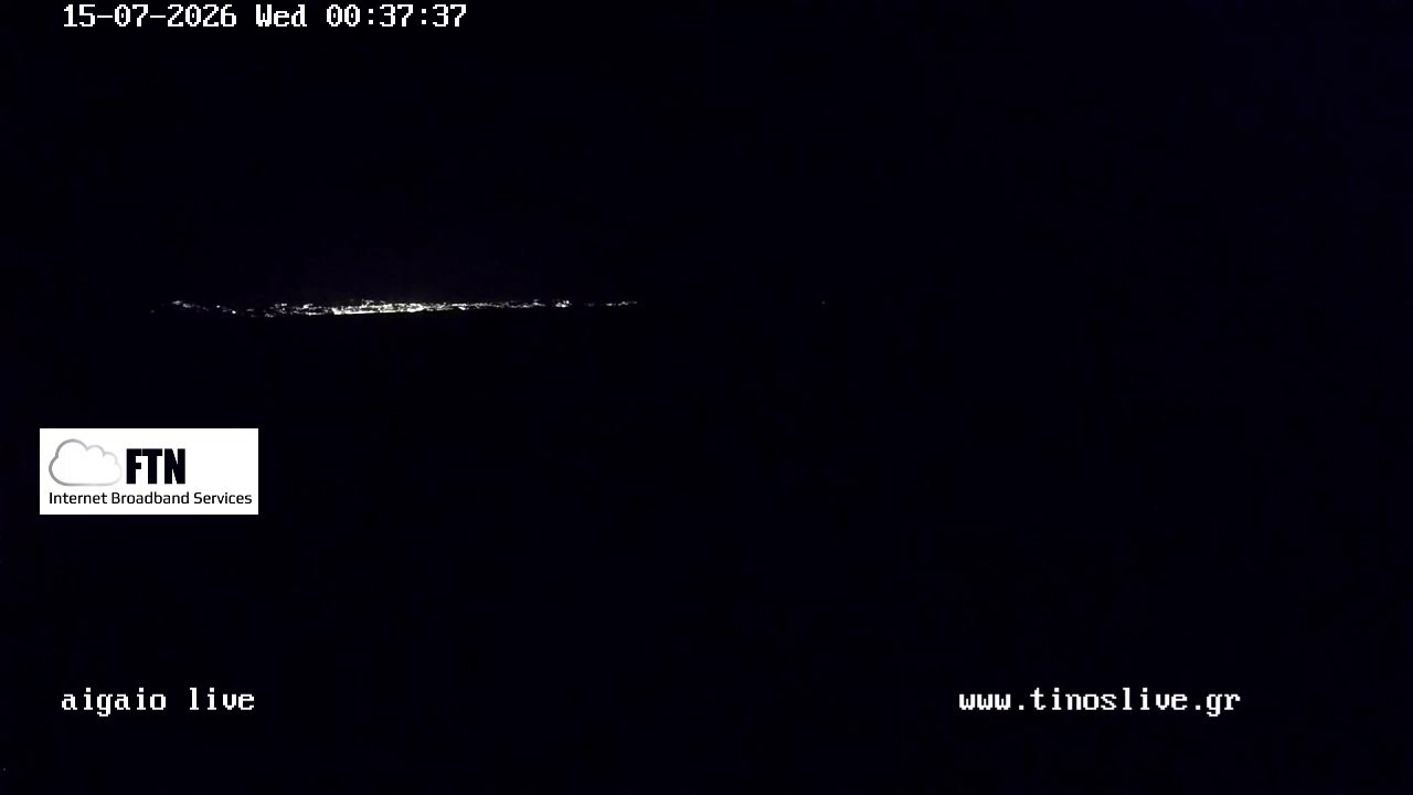 Live webcam view of Tinos Aegean Sea View