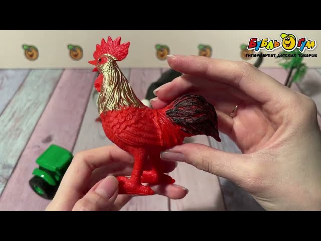 Набор игровой фигурки Животные фермы 8шт - видео
