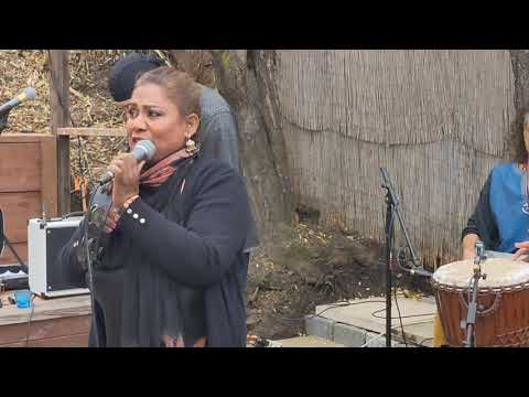 Riffat Sultana Halloween party on Peter's deck