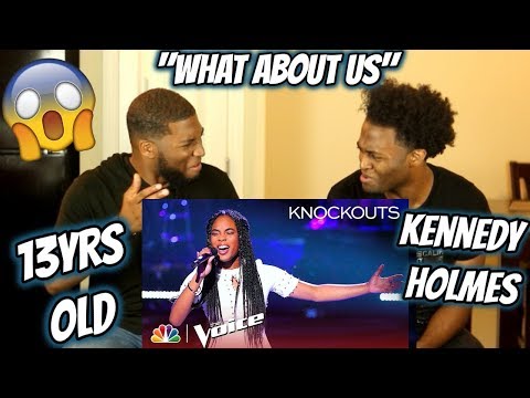 Kennedy Holmes Shows Off Incredible Range with "What About Us" - The Voice 2018 Knockouts