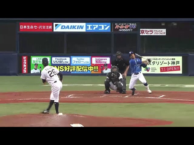 【3回表】バファローズ・東明 ベイスターズ ・桑原に先制の一発を浴びる 2016/6/10 Bs-DB