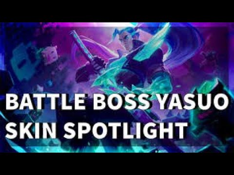 Battle Boss Yasuo Skin Spotlight - League of Legends - REVIEW