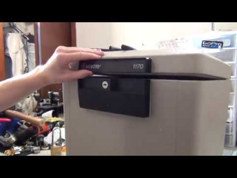 (201) How to Open a Sentry 1170 with a Paper Clip