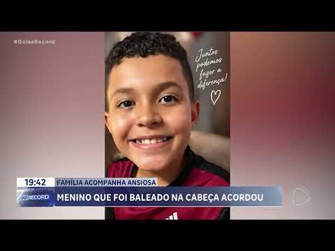 Menino baleado na cabeça acorda da sedação