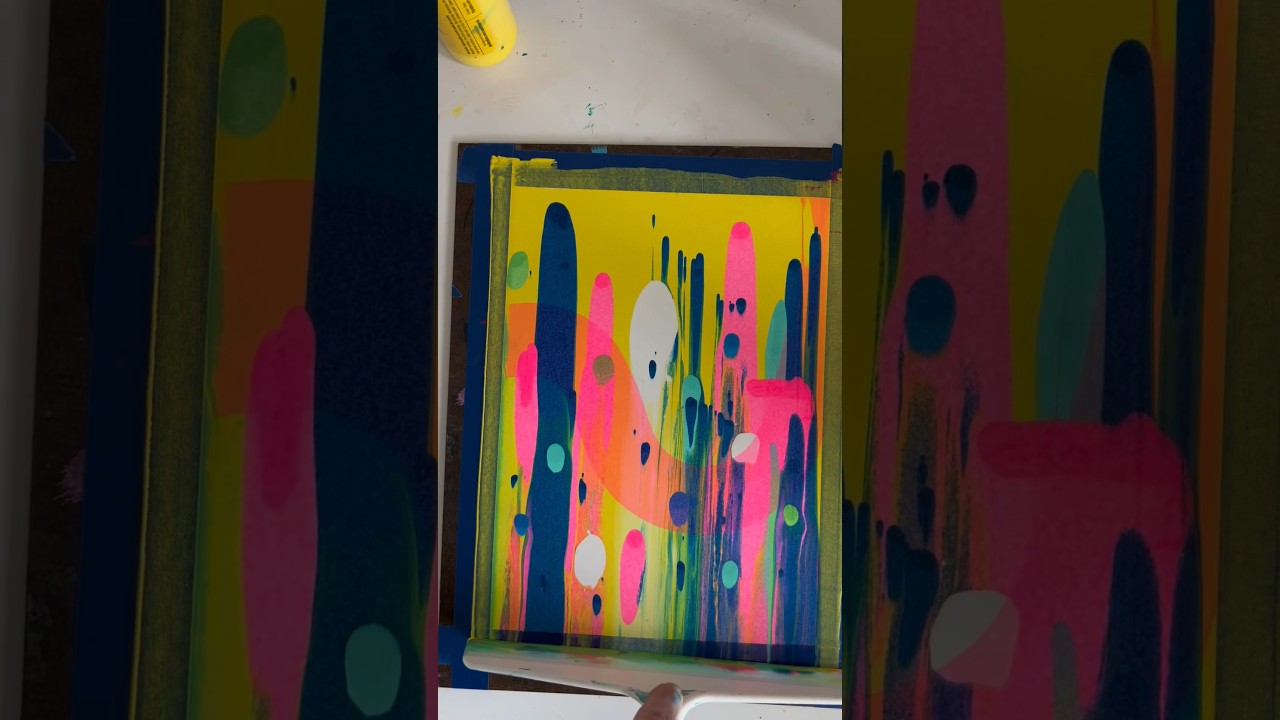 What you need to know for squeegee art! #squeegeeart #scraperpaintingtutorial #howtodosqueegeeart