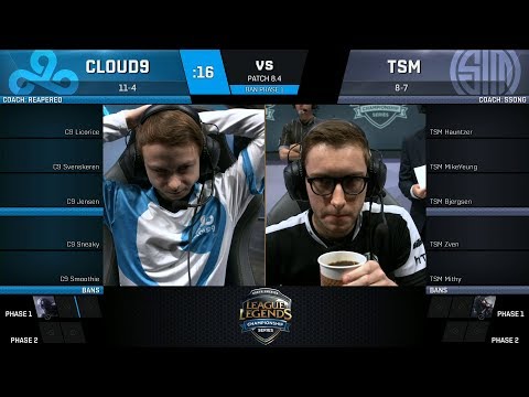 C9 vs TSM - 2018 NA Spring Week 8 - Cloud 9 vs Team SoloMid