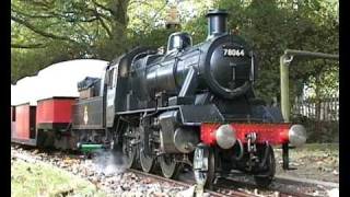 preview picture of video 'Minature 7 1/4 inch Gauge model railway steam engine'