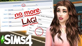 REDUCE LAG IN THE SIMS 4! MAKE THE SIMS 4 RUN FASTER in 2021 WITHOUT LOWERING GRAPHICS / REMOVING CC