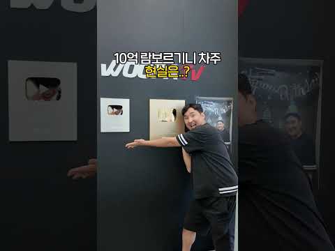 10억 람보르기니 차주... 실제 모습은 이렇습니다