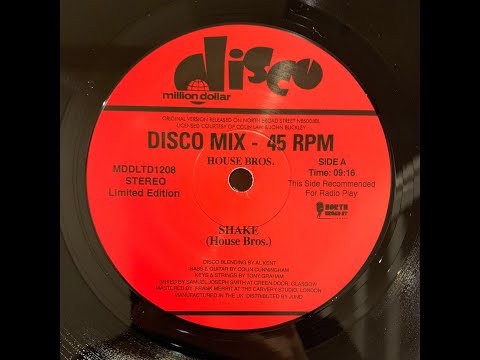 HOUSE BROS - SHAKE (AL KENT REMIX) [MILLION DOLLAR DISCO]