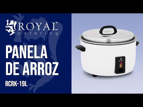 vídeo - Panela de arroz - 19 litros - 2800 W - Royal Catering