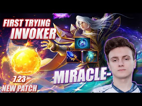 Miracle - Invoker MID | First Trying Invoker on 7.23 DOTA 2 Patch | Immortal Pro Full Gameplay MMR