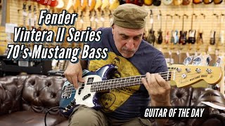 Video thumbnail for New Fender Vintera II 1970's Mustang Bass | Guitar of the Day - Roberto Vally by Normans Rare Guitars