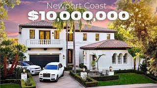 Touring a $10,000,000 Newport Coast home on a HUGE corner lot in a gated community