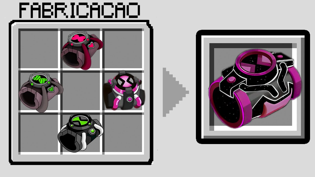 CRIEI TODOS OS CHAQUETRIX DO BEN 10 NO MINECRAFT