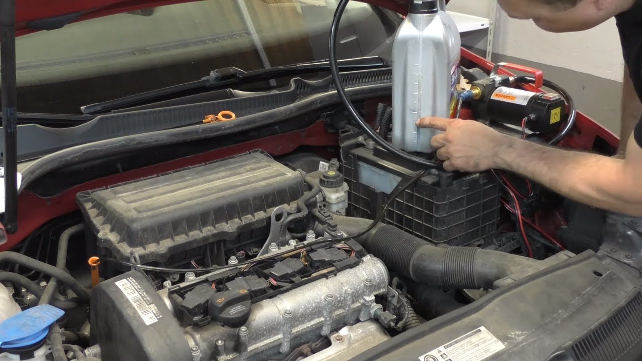 olej spuscic albo odsyc pompom elektrycznom