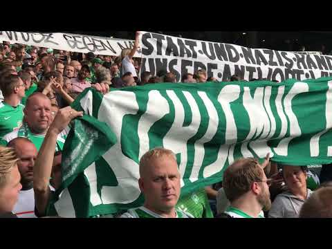 2018-09-16 SV Werder Bremen - 1. FC Nürnberg 1-1 - Werder gegen Faschismus