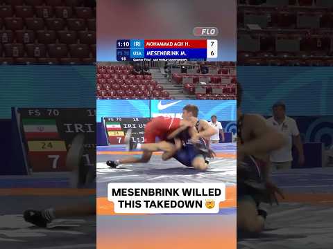 Nothing was stopping Mitchell Mesenbrink from getting this takedown in the 2022 U20 World quarters😤