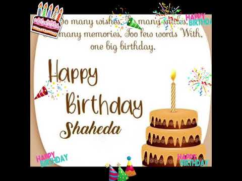 #Shahida #Birthday #Cake,  #happy #Birthday #shaheda #Dr.shahida #cake ❤🎁🎂🎈🎈