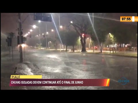 Chuvas isoladas continuam até fim de Junho no Piauí 16 06 2021