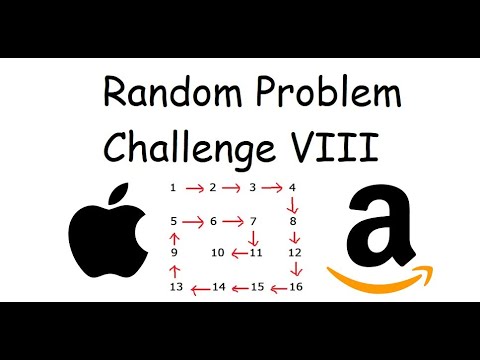 Random Problem Challenge VIII - Spiral Matrix II - LeetCode 59 - Python