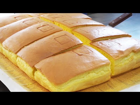 Making Giant Size Cake (Original,Cream,Cheese, Jiggly Cake) - Giant Castella, Korean Street Food