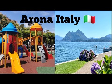 Arona town of Italy 🇮🇹. Lake Maggiore 7 June 2023!