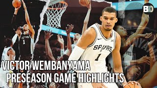 [高光] Victor Wembanyama 季前賽 highlights