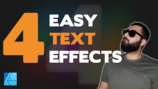 4 VERY EASY Text Effects You Can Make In Affinity Designer