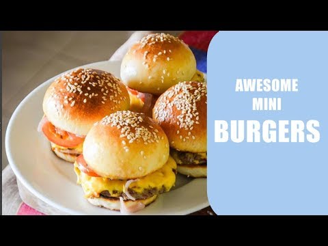 The Perfect Mini Hamburgers | Burger Buns Recipe