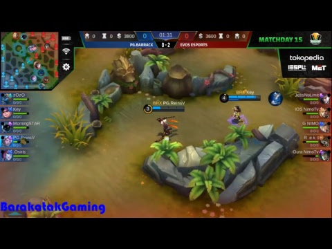 IESPL RESCHEDULE : Mobile Legend - EVOS E-Sports VS PG.Barracx MATCHDAY 15