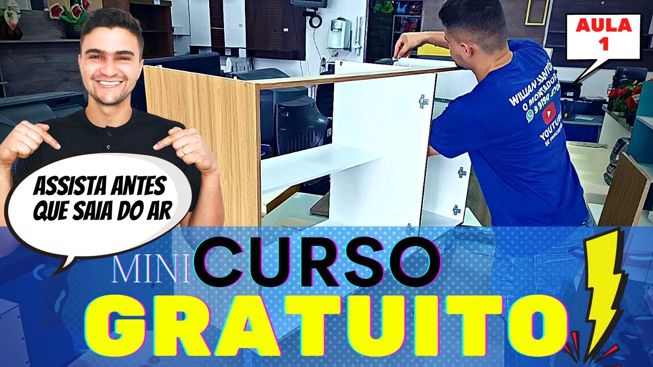 Mini CURSO de Montagem de Móveis GRATUITO | Aprenda a montar da maneira correta | Balcão 3P2G aula 1