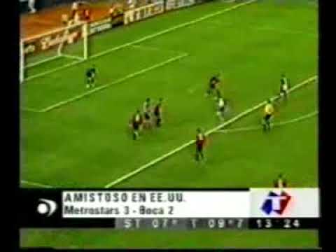 Gol de Delgado a Metrostars (Boca 2-Metrostars 3 19-06-2002)