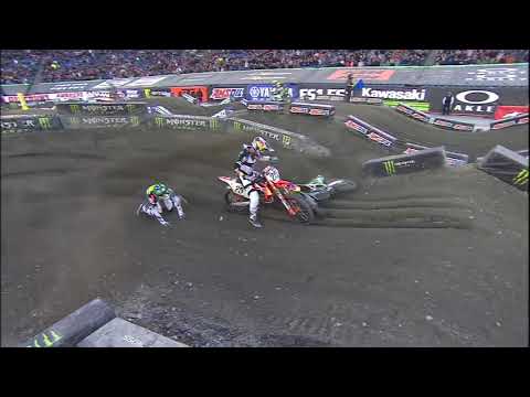 Eli Tomac vs Marvin Musquin Supercross Foxborough 2018