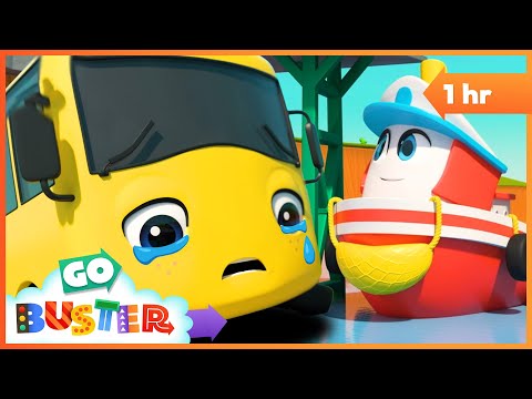 London Bridge Is Falling Down - Teamwork With Friends | Go Buster - Bus Cartoons & Kids Stories