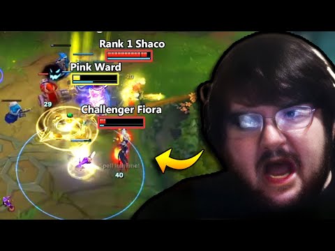 Pink ward faces RANK 1 SHACO & gets tilted off Challenger Fiora (Insanely Stacked Team)