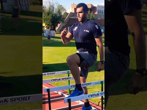 اثناء تدريب رمي الرمح البطل المصري ايهاب عبد الرحمن 2023