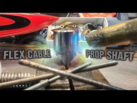 How To Solder Prop Shaft Onto Flex Cable - Solder End Of Flex Cable RC Boat