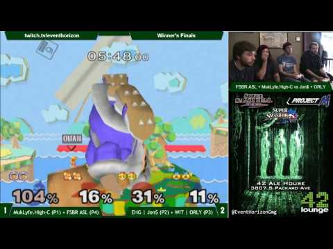 Construct 62 - WIT ORLY+EHG Jon$ vs MukLyfe High C+FSBR ASL - Melee Doubles WF