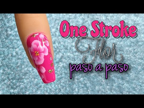Diseño de uñas | One Stroke decoracion de uñas flor facil ♥ Nail Art By Andy